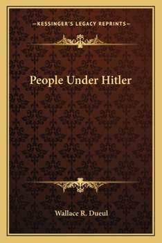 Paperback People Under Hitler Book