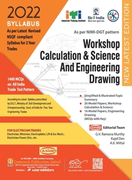 Paperback Electrician Workshop Calculation & Science And Engineering Drawing (NSQF 1st & 2nd Year) Book