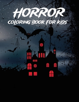 Paperback Horror Coloring Book For Kids Book