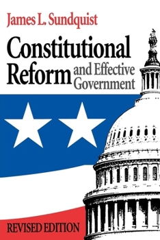 Paperback Constitutional Reform and Effective Government Book
