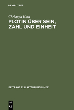 Hardcover Plotin über Sein, Zahl und Einheit [German] Book