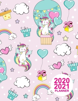 Paperback 2020 2021 Planner: Large Colorful Design Book, 8.5" x 11" Two Year 2020-2021 Calendar Planner, Monthly Schedule Organizer (24 Months Acti Book