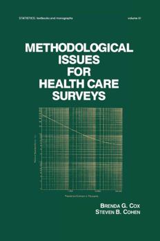 Hardcover Methodological Issues for Health Care Surveys Book