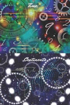Paperback Time Continent: Cosmos Notebook, Journal, Diary, School, Rocket, Space And Astronomy, Notebook for Drawing and Writing Book
