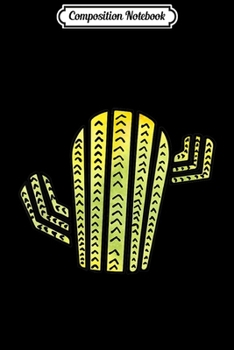 Composition Notebook: Cactus Green and Yellow Graphic  Journal/Notebook Blank Lined Ruled 6x9 100 Pages
