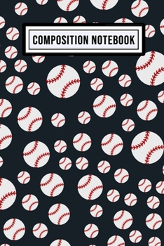 Paperback Softball Unruled Composition Notebook: Softball Blank Unruled Composition Notebook - 110 Pages - Pocket Size 6x9 Book