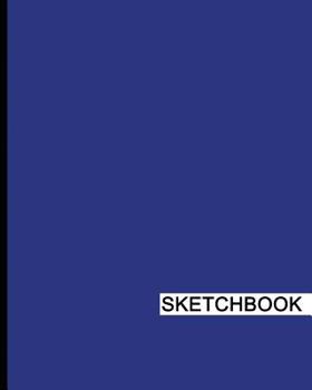 Paperback Sketchbook: 8" x 10", Drawing Sketchbook, Unlruled Notebook, Drawing Paper Pad, Solid (Blue) - (Sketch book) Book