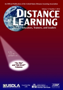 Paperback Distance Learning Magazine Vol 11 Issue 3 Book