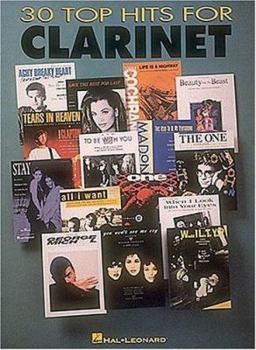 Paperback 30 Top Hits - Clarinet Book