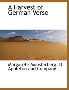 Paperback A Harvest of German Verse Book