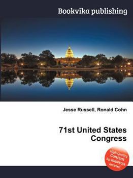 Paperback 71st United States Congress Book