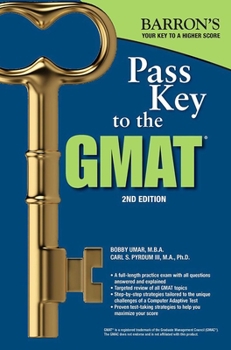 Paperback Pass Key to the GMAT Book