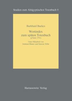 Paperback Wortindex Zum Spaten Totenbuch (Pturin 1791) [German] Book