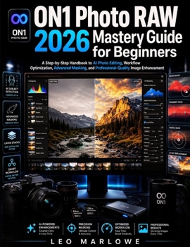 Paperback ON1 Photo RAW 2026 Mastery Guide for Beginners: A Step-by-Step Handbook to AI Photo Editing, Workflow Optimization, Advanced Masking, and Professional Book