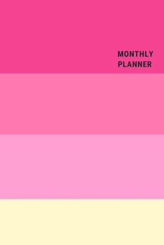 monthly planner 2020-2021: cute Notebook ,  Soft Cover, Matte Finish