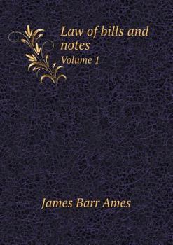 Paperback Law of bills and notes Volume 1 Book