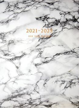 Hardcover 2021-2025 Five Year Planner: 60-Month Schedule Organizer 8.5 x 11 with Marble Cover (Volume 5 Hardcover) Book