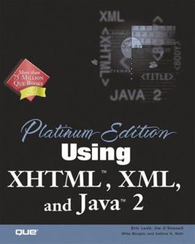 Hardcover Platinum Edition Using XHTML, XML and Java 2 Book