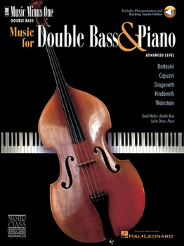 Paperback Music for Double Bass & Piano - Advanced Level: Music Minus One Double Bass Book