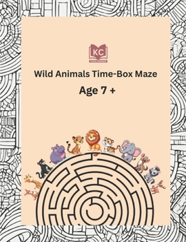 Paperback Time-Box Maze with Wild Animals Book