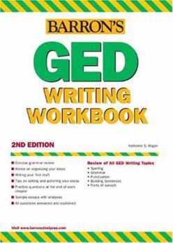 Paperback Barron's GED Writing Workbook Book