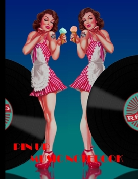 Paperback Pin Up Music Notebook Book