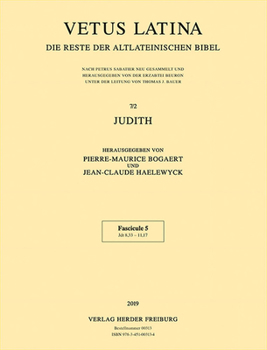 Paperback Judith: Fascicule 5: Jdt 8,33 - 11,17 [German] Book