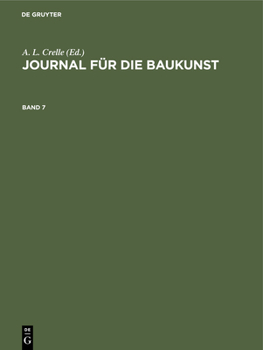 Hardcover Journal Für Die Baukunst. Band 7 [German] Book