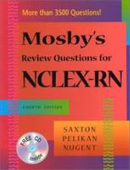 Paperback Mosby's Review Questions for Nclex-Rn(r) [With CDROM] Book