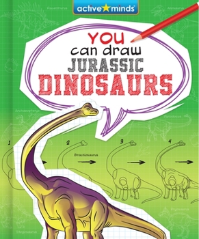 Library Binding You Can Draw Jurassic Dinosaurs Book