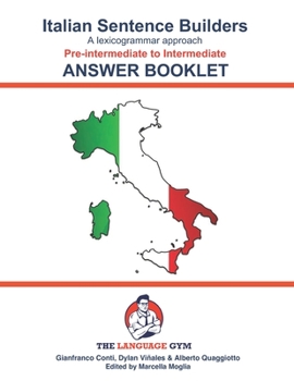 Paperback Italian Sentence Builders - Pre-intermediate to Intermediate - ANSWER BOOKLET Book