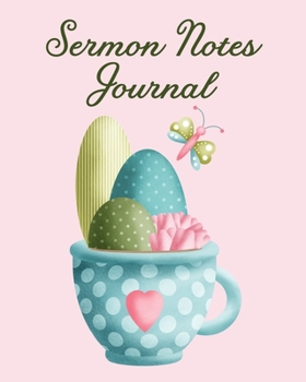 Paperback Sermon Notes Journal: An Inspirational Worship Notebook Book