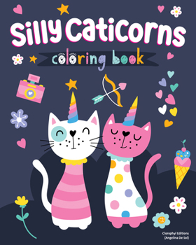Paperback Silly Caticorns Coloring Book