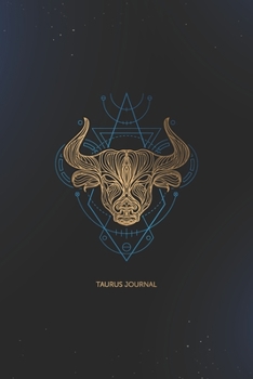 Paperback Taurus Journal: Gold Bull on Sacred Geometry Book