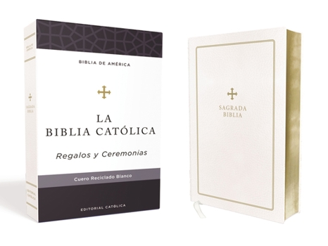 Leather Bound Biblia Católica, Regalos Y Ceremonias, Piel Reciclada, Blanco, Comfort Print [Spanish] Book