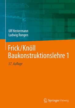 Hardcover Frick/Knöll Baukonstruktionslehre 1 [German] Book
