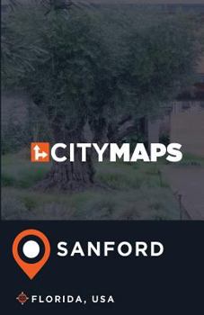 Paperback City Maps Sanford Florida, USA Book