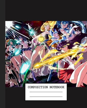 Notebook: Anime Japan Sailor Moon Soft Glossy Cover Graph Paper Pages Book 7.5 x 9.25 Inches 110 Pages