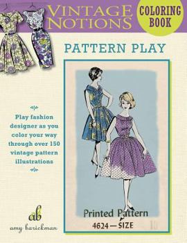 Paperback Vintage Notions Coloring Book: Pattern Play Book
