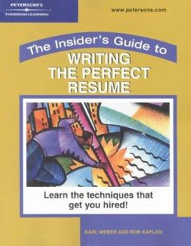 Paperback Insider's Guide: Perfect Resume Book