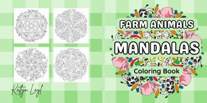 Paperback Farm Animals Mandalas Coloring Book