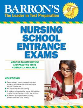 Paperback Barron's Nursing School Entrance Exams, 4th Edition Book