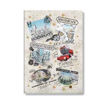 Hardcover The Wizarding World Notebook A6 Gridded Cahier, 80pg, 100gsm by Paperblanks (Harry Potter Collection) Book