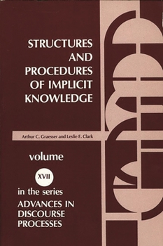 Paperback Structures and Procedures of Implicit Knowledge Book