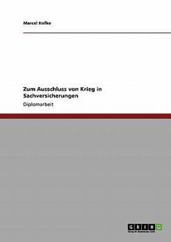 Paperback Zum Ausschluss von Krieg in Sachversicherungen [German] Book