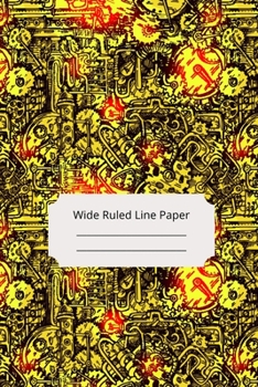 Paperback Steampunk Theme Art Wide Ruled Line Paper Book