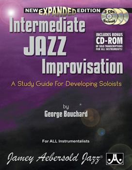 Paperback Intermediate Jazz Improvisation: A Study Guide for Developing Soloists, Book & Online Audio Book