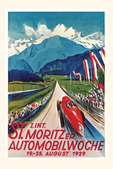 Paperback Vintage Journal Poster for Swiss Auto Race Book