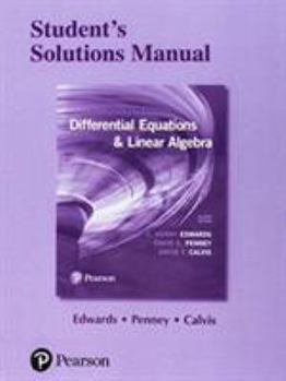Paperback Student Solutions Manual for Differential Equations and Linear Algebra Book