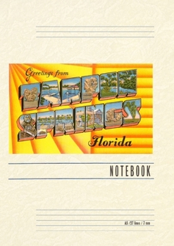 Paperback Vintage Lined Notebook Greetings from Tarpon Springs, Florida Book